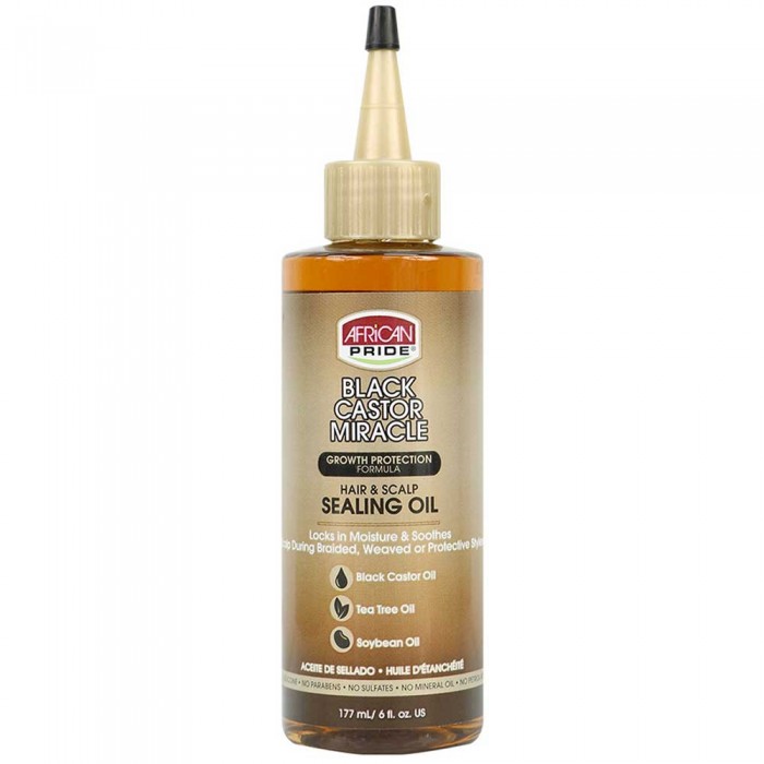 African Pride Black Castor Miracle Sealing Oil